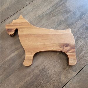 NWOT, Wood Cutting Board, Schnauzer Shape